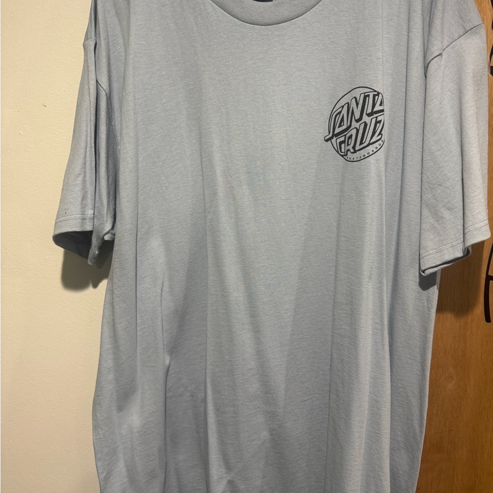 Santa Cruz Skateboards Men's Light Blue T-Shirt
